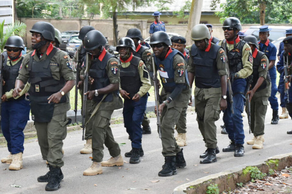 NSCDC parades suspected phone thieves in Taraba